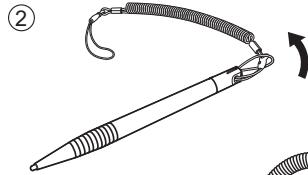 PANASONIC FZ-55 - Use the tether to attach the stylus to the computer (only for model with touchscreen) - 2