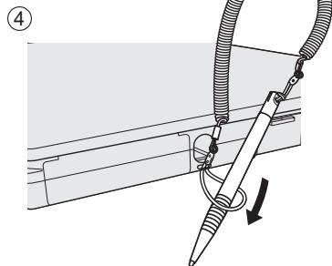 PANASONIC FZ-55 - Use the tether to attach the stylus to the computer (only for model with touchscreen) - 4