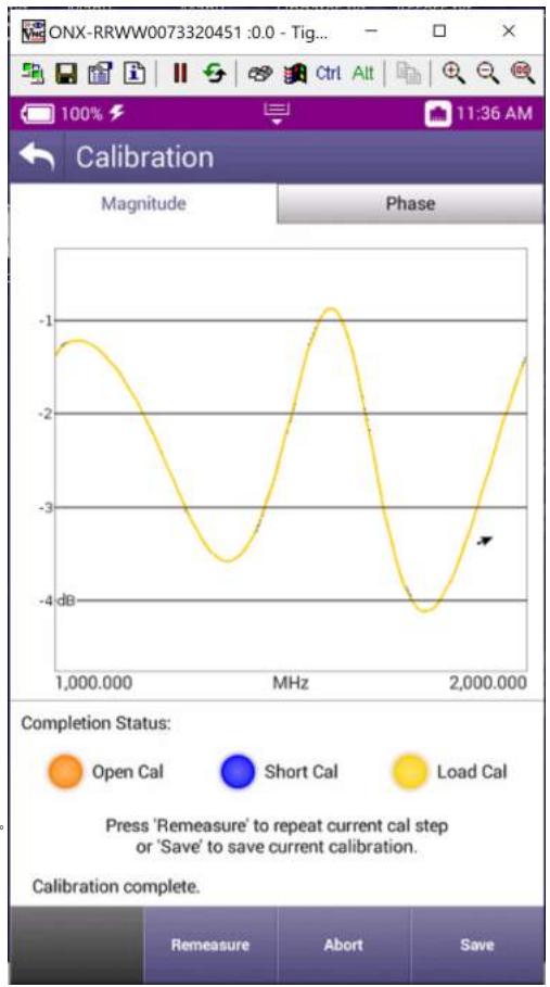 VIAVI CX100 ComXpert - Running VSWR Calibration - 2