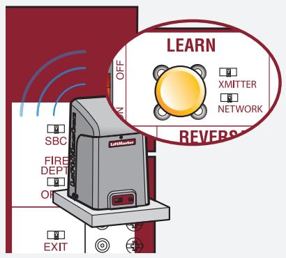 LIFT-MASTER CAPXLV2 - Press LEARN button on gate operator again - 1