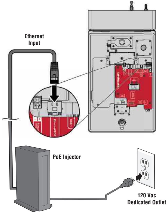 LIFT-MASTER CAPXLV2 - USING PoE (POWER OVER ETHERNET): - 1