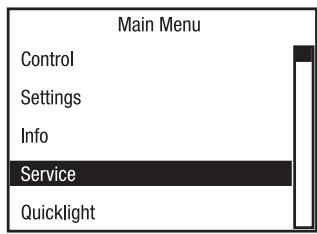 Cameo OTOS H5 - SERVICE-MENU(Service) - 1