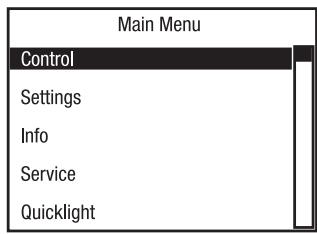Cameo OTOS H5 - CONTROL MENU (Control) - 1