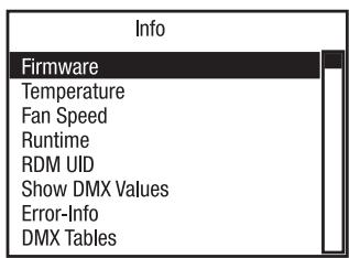 Cameo OTOS H5 - SYSTEM INFORMATION (Info) - 2