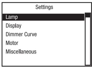 Cameo CLOTOSH5 - SYSTEMEINSTELLUNGEN (Settings) - 2