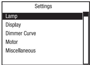 Cameo CLOTOSH5 - SYSTEM SETTINGS (Settings) - 2