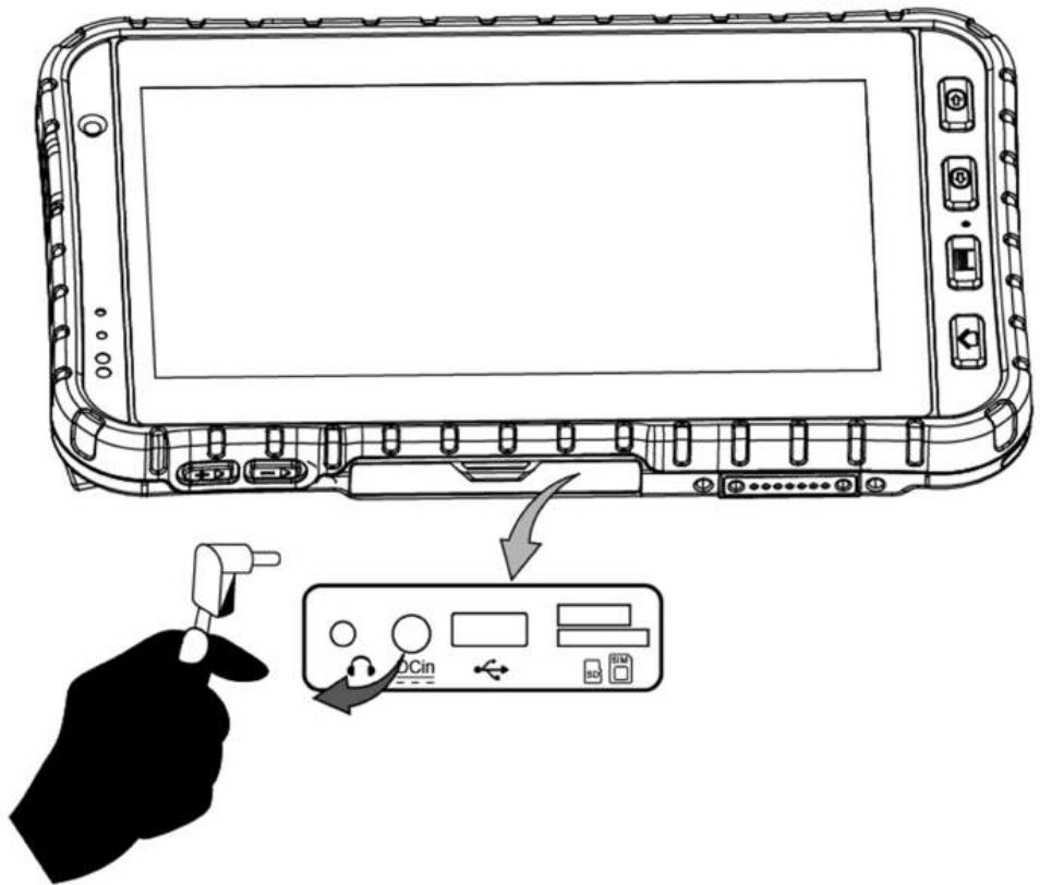 Winmate M700DQ8T - To charge the battery: - 1