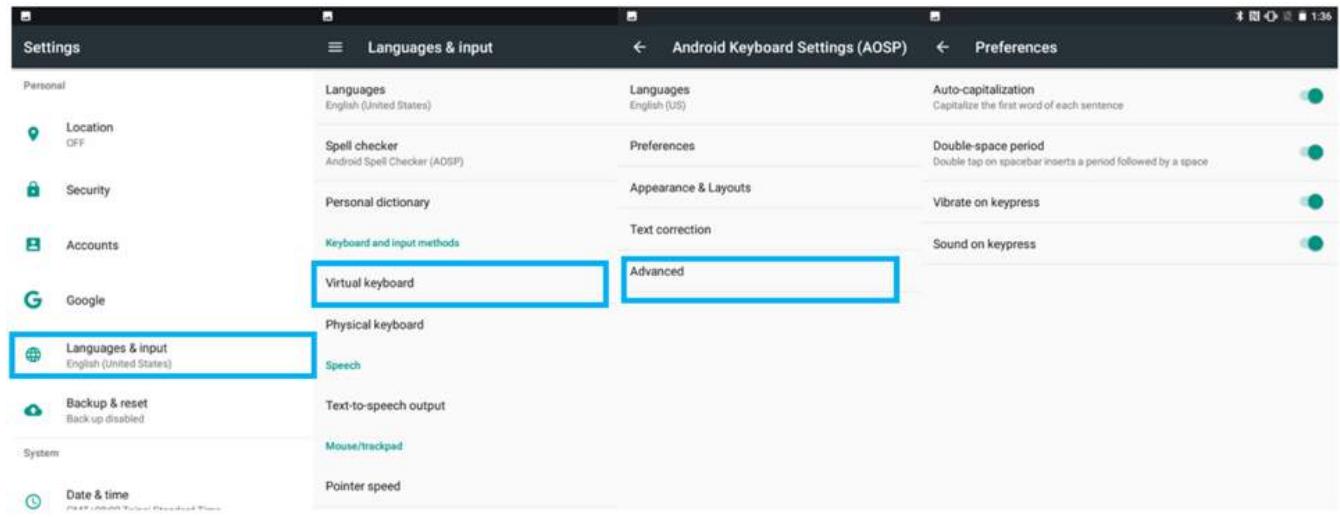 Winmate M700DQ8T - Language and Keyboard Settings - 1