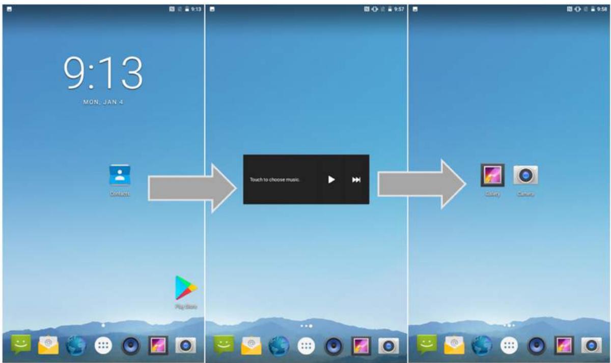 Winmate M700DQ8T - Viewing Other Parts of the Home Screen - 1