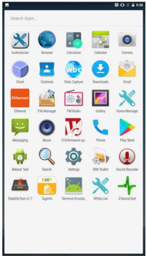 Winmate M700DQ8T - Viewing Other Parts of the Home Screen - 3