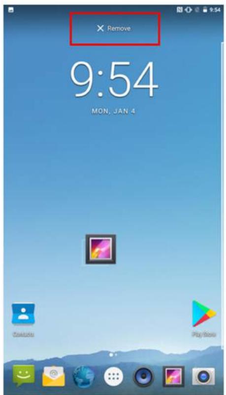 Winmate M700DQ8T - To remove items from the HOME SCREEN: - 1