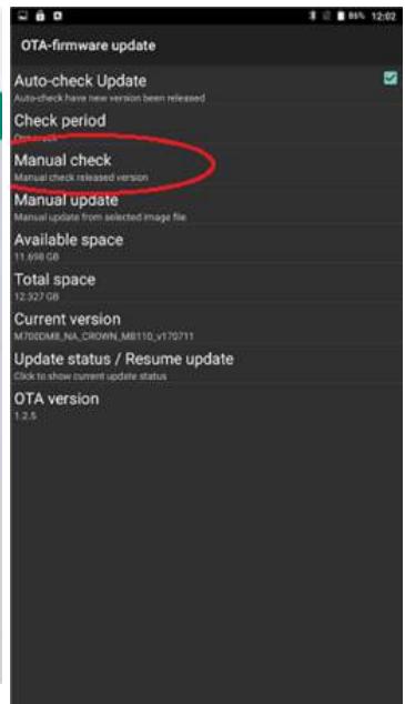 Winmate M700DQ8T - To update OTA: - 2