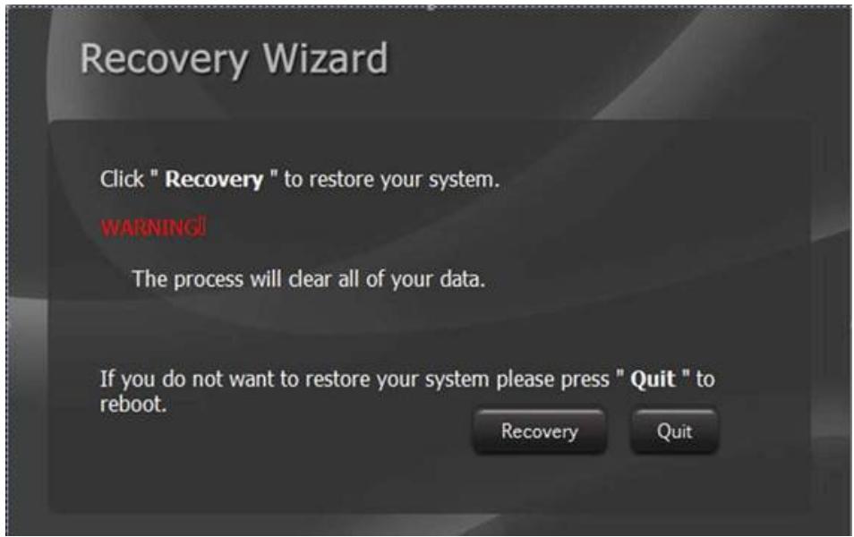 Winmate M101AD - Using Recovery Wizard to Restore Computer - 2