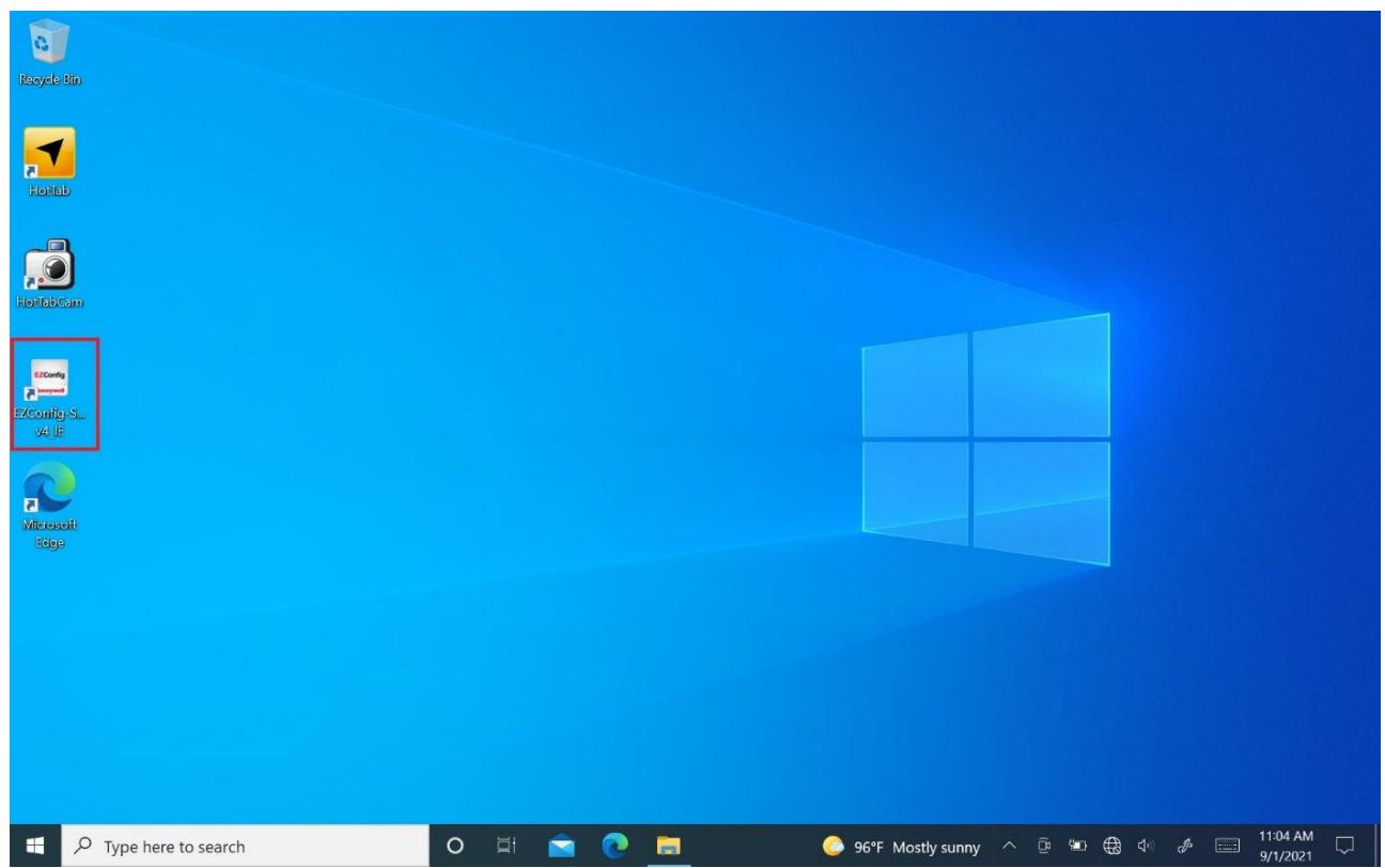 Winmate M101AD - Open EZConfig-Scanning V4\_IE Icon. - 1