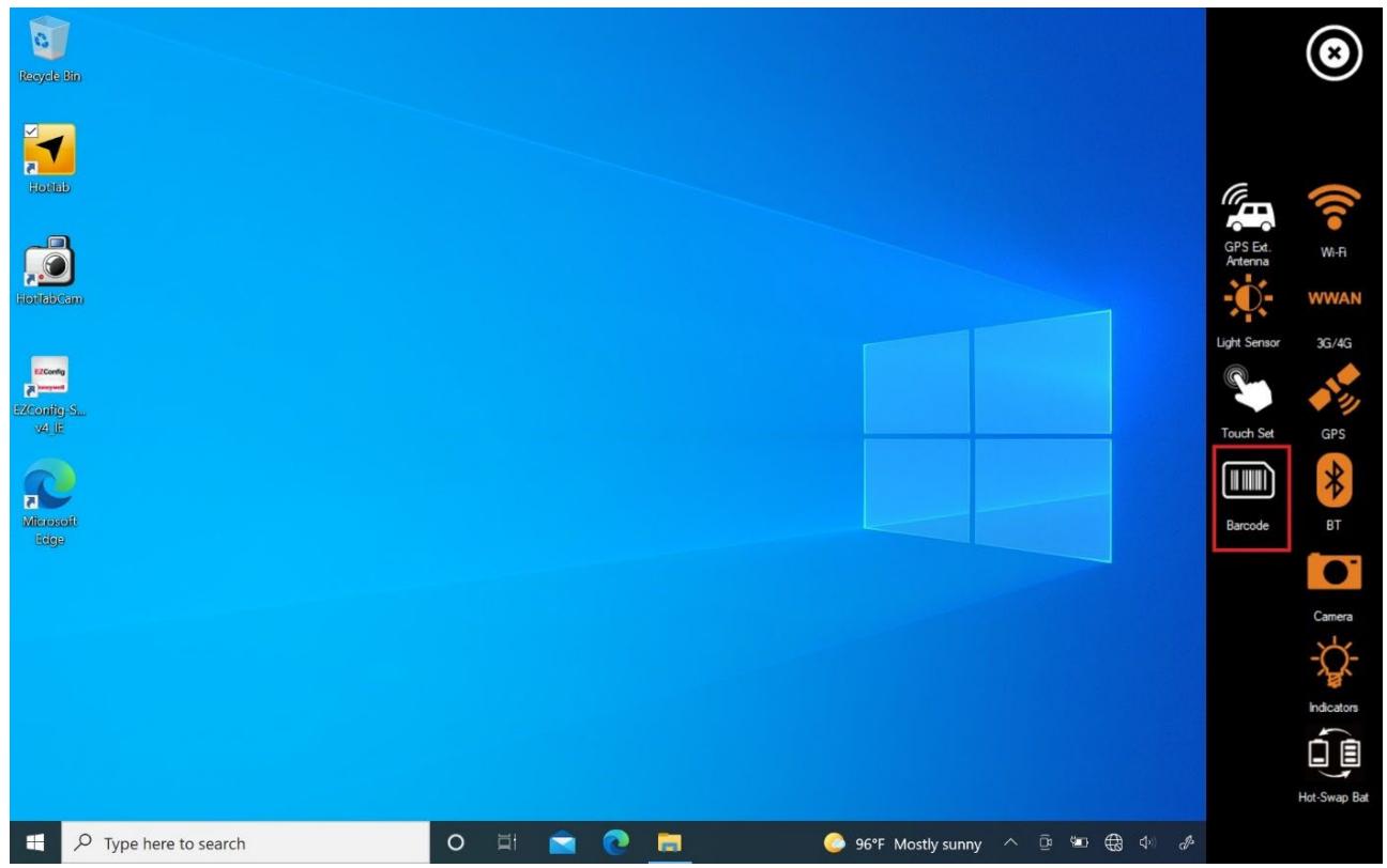 Winmate M101AD - Open HotTab Utility Icon - 2