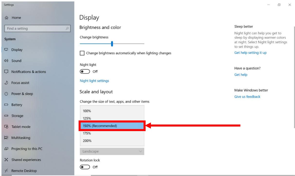 Winmate M101AD - Changing Display Scaling (Recommended) - 2