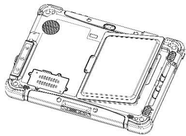 Winmate M101AD - Installing Battery - 2
