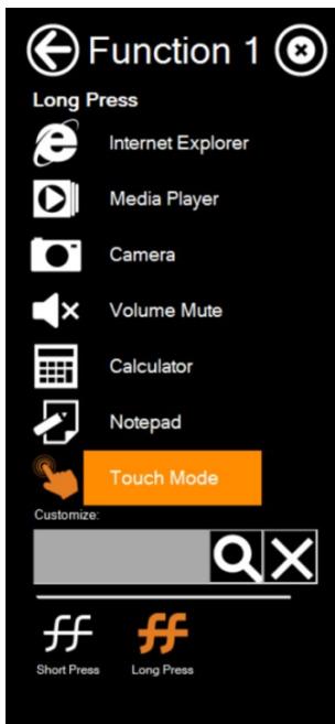 Winmate M101AD - Switch via Programmable Function Buttons: - 1