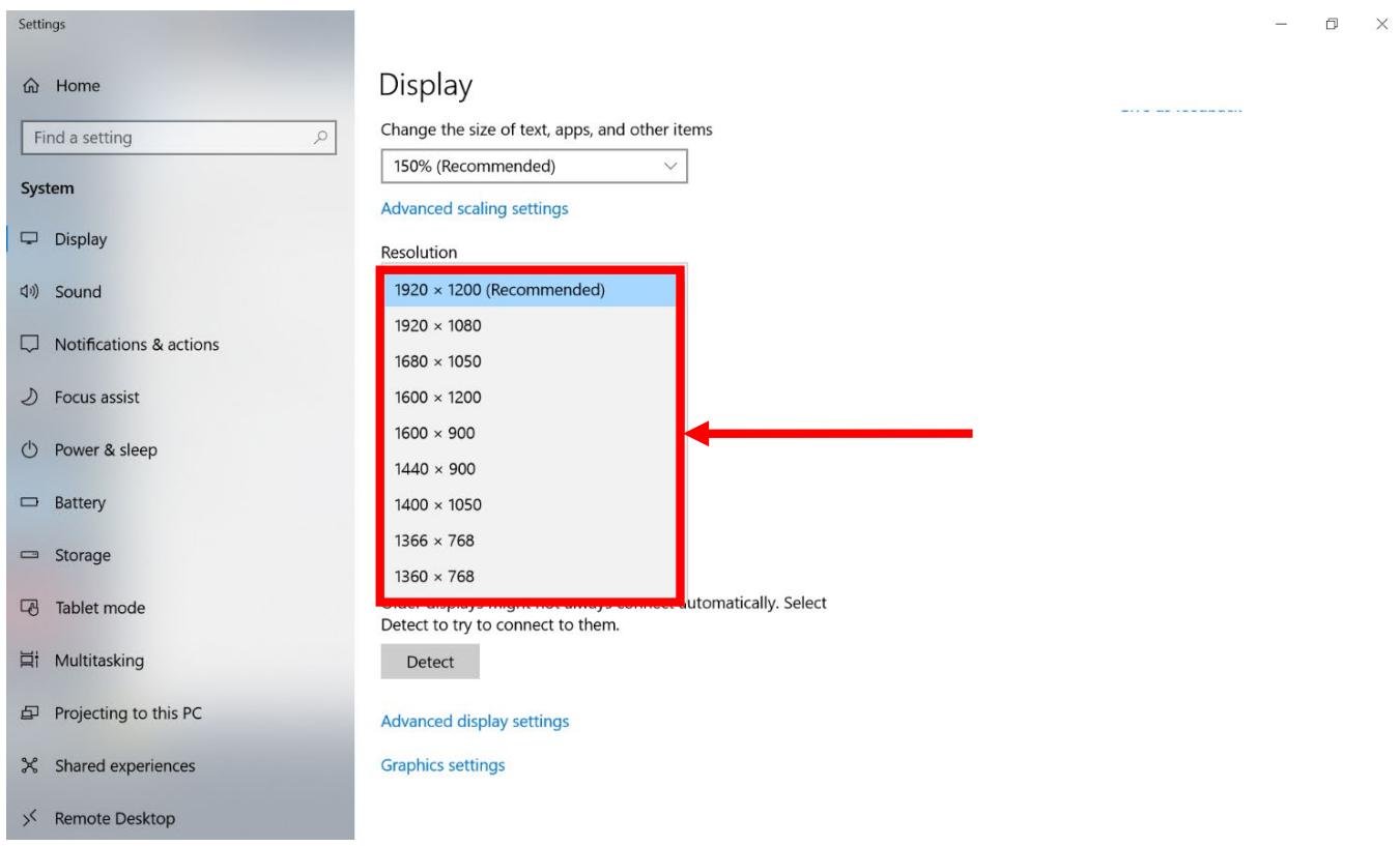 Winmate M101AD - Changing Screen Resolution - 2