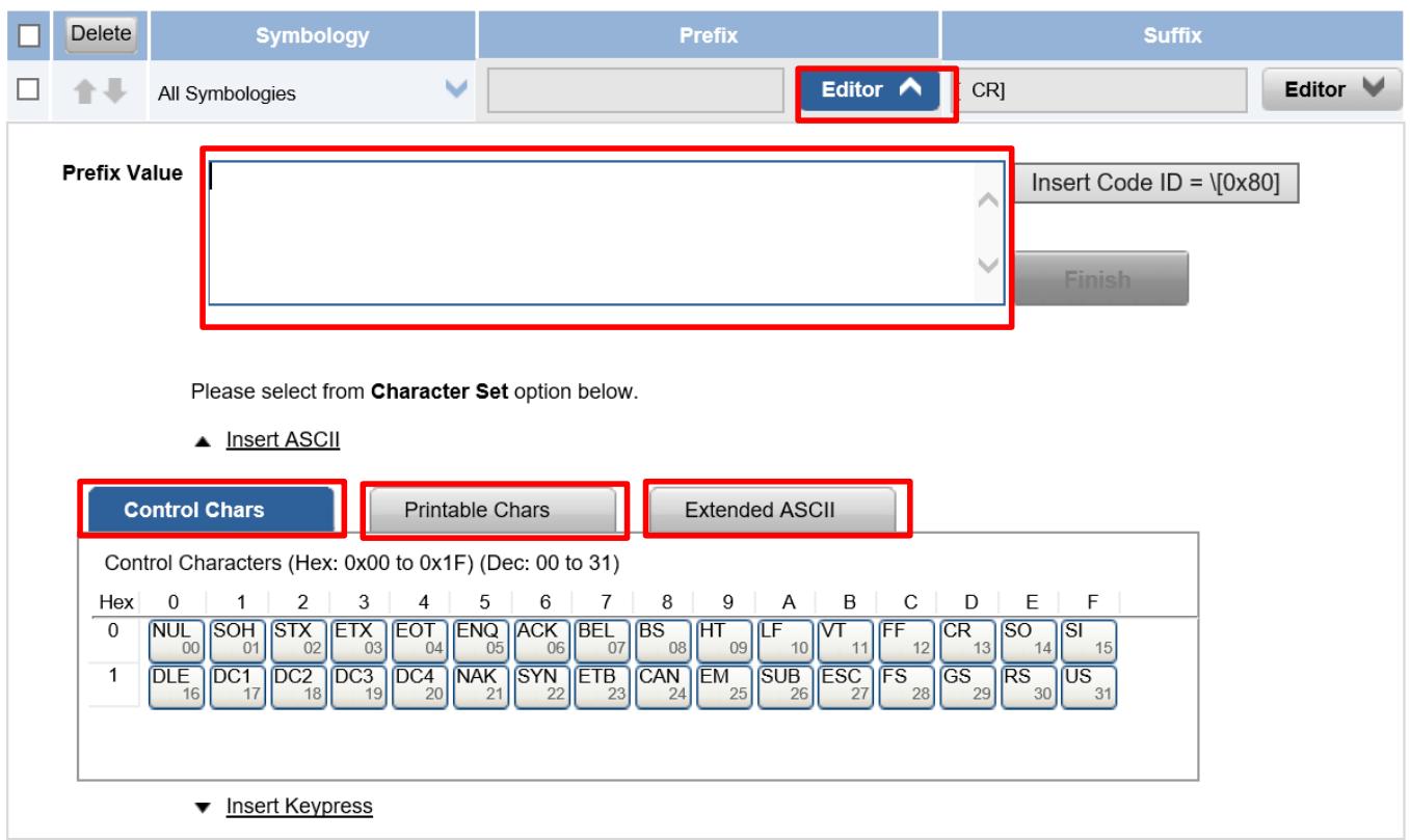 Winmate M101AD - Adding a Prefix or Suffix - 2