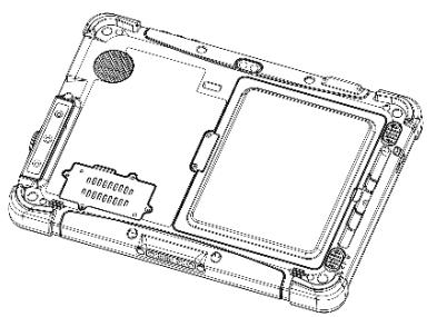 Winmate M101AD - Installing Battery - 1