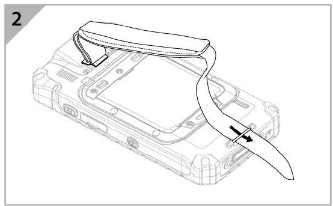 Winmate E500RM9 - To install hand strap: - 2