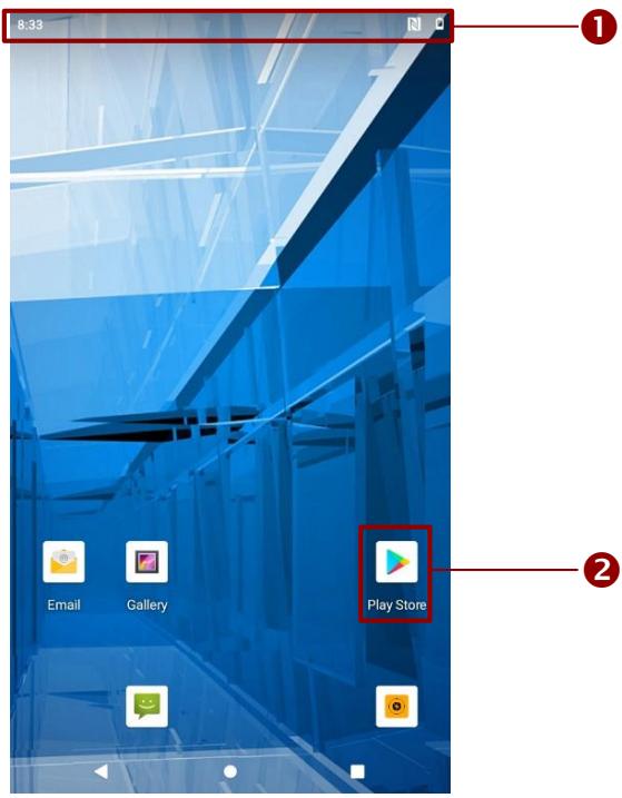 Winmate E500RM9 - Using the Home Screen - 1