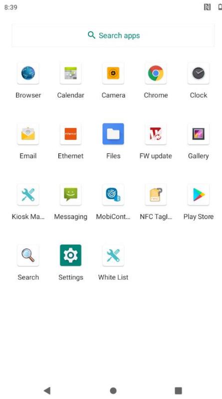 Winmate E500RM9 - Viewing other parts of the Home Screen - 4