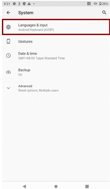 Winmate E500RM9 - Language and Keyboard Settings - 2