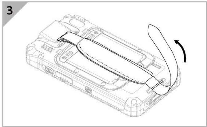 Winmate E500RM9 - To install hand strap: - 3