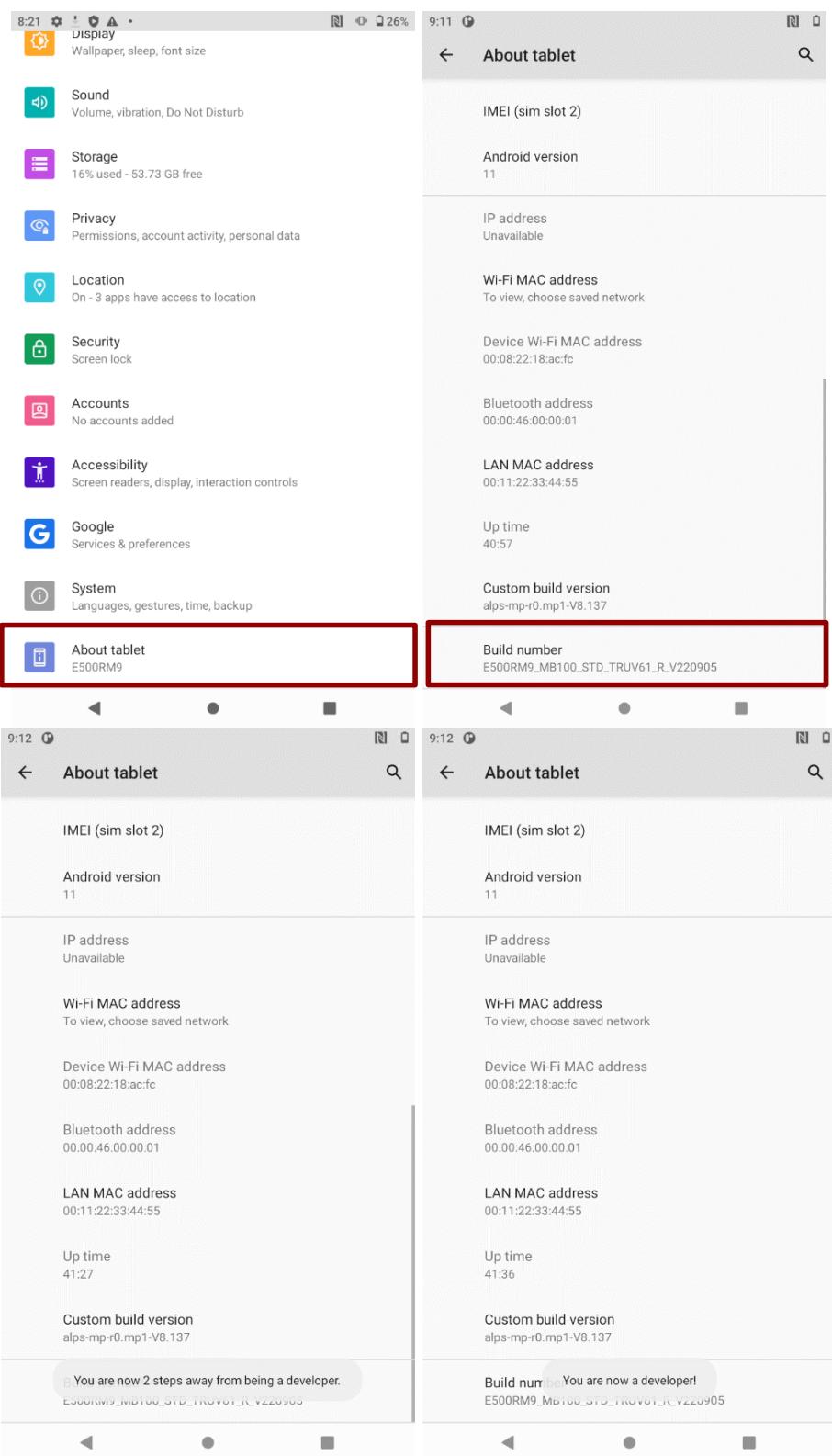 Winmate E500RM9 - USB Debugging Settings - 1