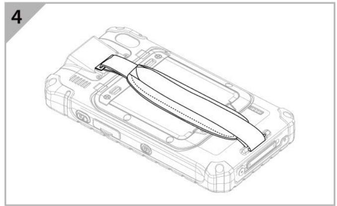 Winmate E500RM9 - To install hand strap: - 4
