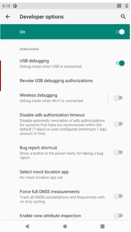 Winmate E500RM9 - USB Debugging Settings - 3