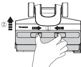 TINECO FLOOR ONE S6 SERIES - Couvercle du rouleau rose - 1