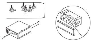 JBL Celebrity 150 - Installation option without the mounting frame, but using the factory head unit bracket in the car dashboard - 1