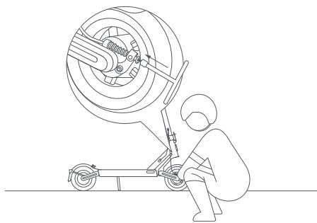 NAVEE S65C - Ajustement du frein mécanique - 2