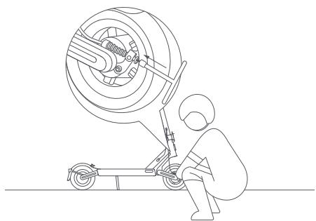 NAVEE S65C - Adjust the Mechanical Brake - 1