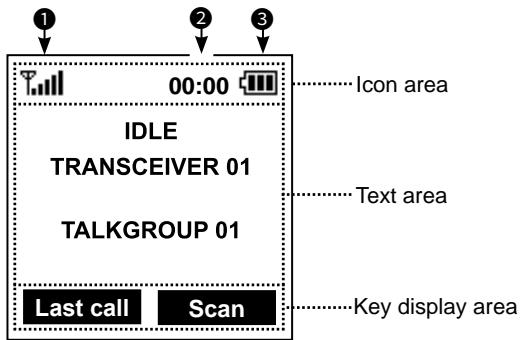 ICOM IC-SAT100 - Function display - 1