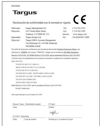 TARGUS AMB586 - Targus ErgoFlip Mouse - 1