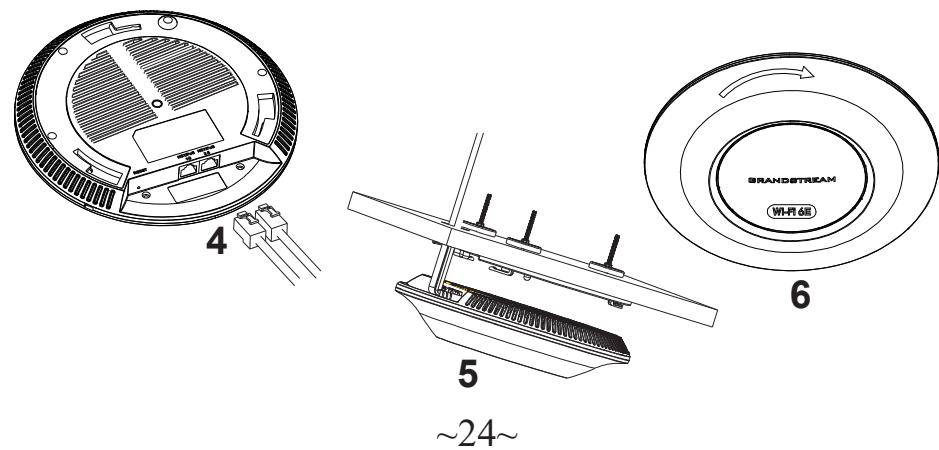 GRANDSTREAM GWN7665 - Deckonmontage - 4