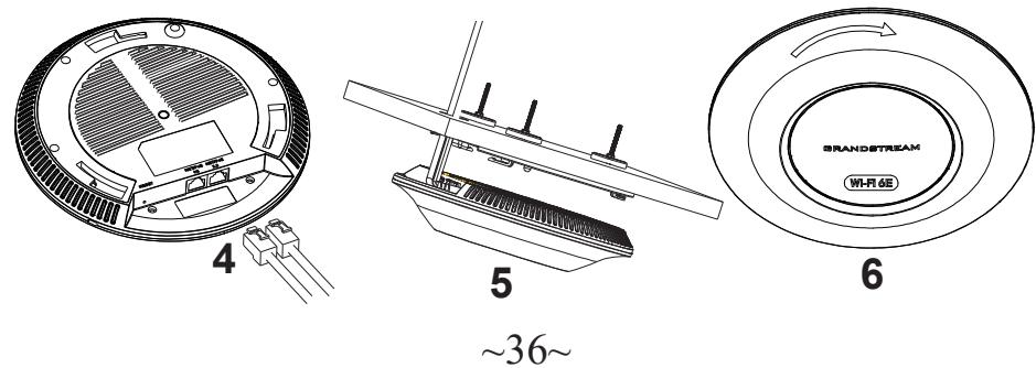 GRANDSTREAM GWN7665 - Montagem no Teto - 2