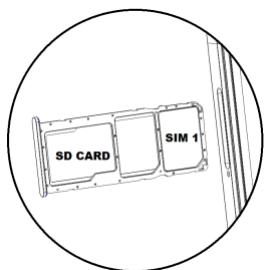 BLU G93 - To insert SIM card: - 1