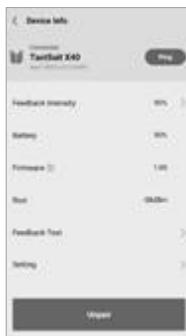 bHaptics X40 - Device Management - 1