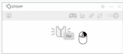 bHaptics X40 - Right click the blinking device icon and click "Pair" - 1