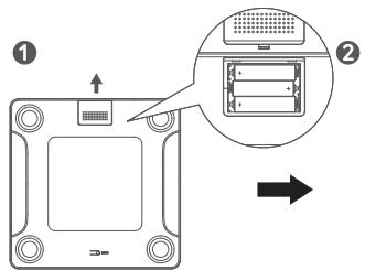 eufy Smart Scale C1 - Colocacion de las pilas - 1