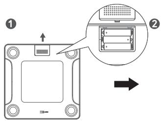 eufy Smart Scale C1 - Insertion des piles - 1