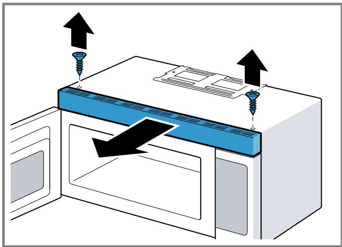 BOSCH HMV3054U - Replacing the charcoal filter - 1