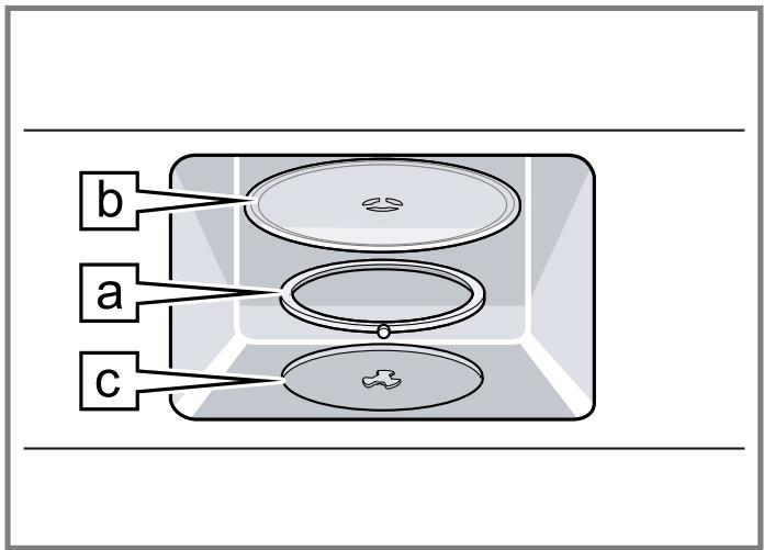 BOSCH HMV3054C - Fitting the glass tray turntable - 1