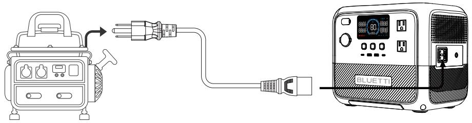 BLUETTI AC70 - Generator Charging - 1