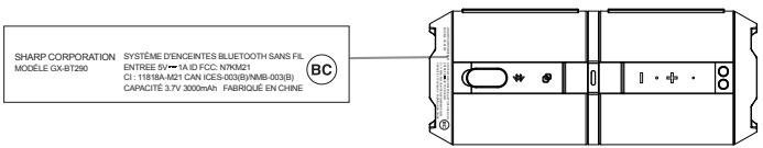 SHARP GX-BT290 - Précautions (suite) - 1